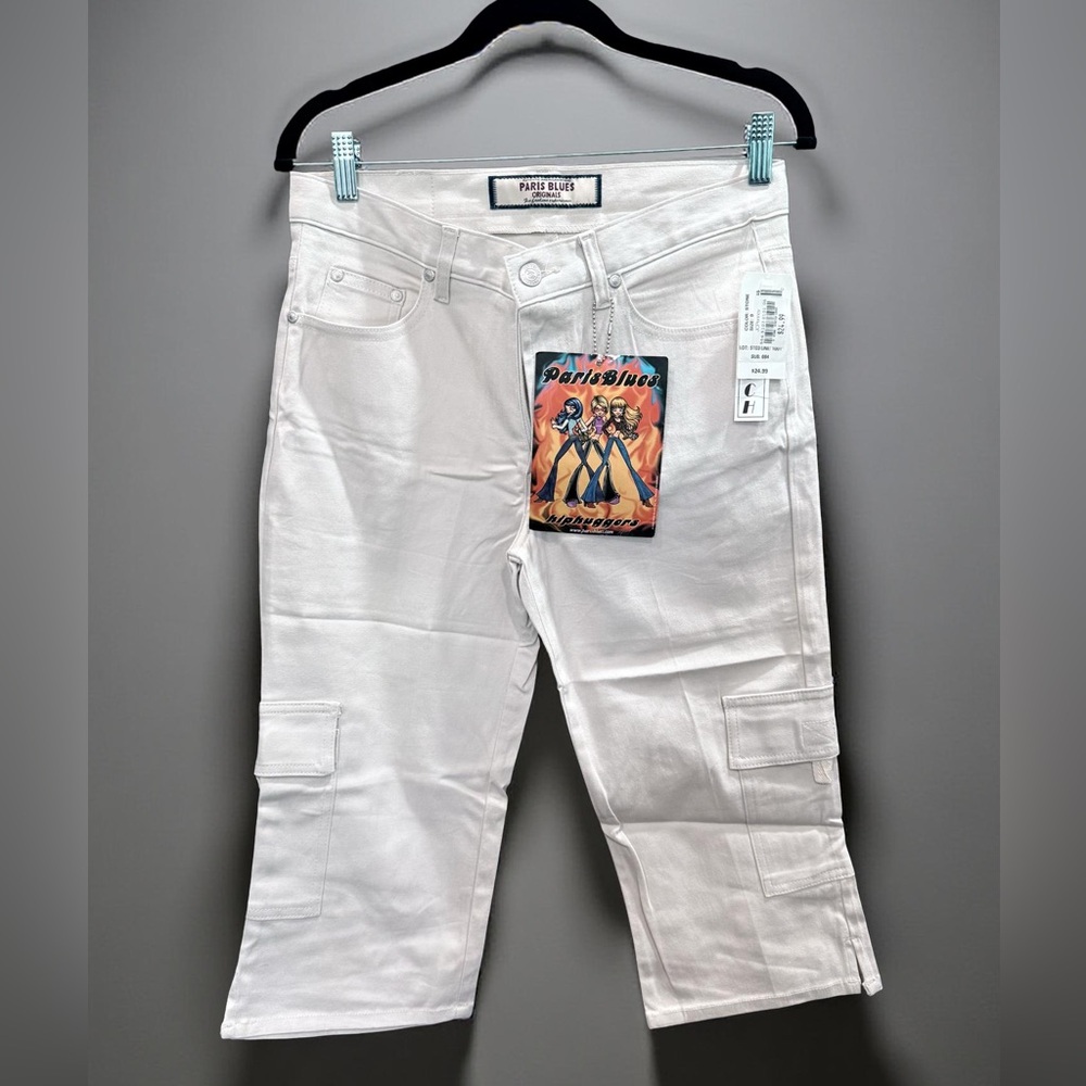 Paris Blues Off-White Denim Capri Pants